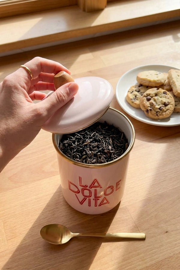 Dolce Vita Large Enamel Storage Jar