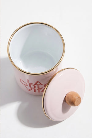 Dolce Vita Large Enamel Storage Jar