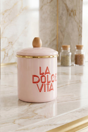 Dolce Vita Large Enamel Storage Jar