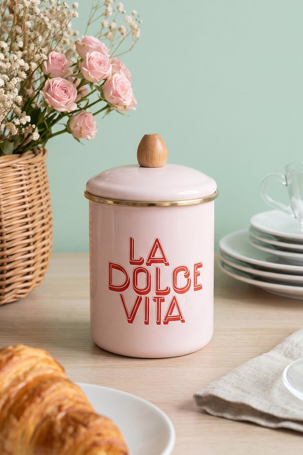 Dolce Vita Large Enamel Storage Jar