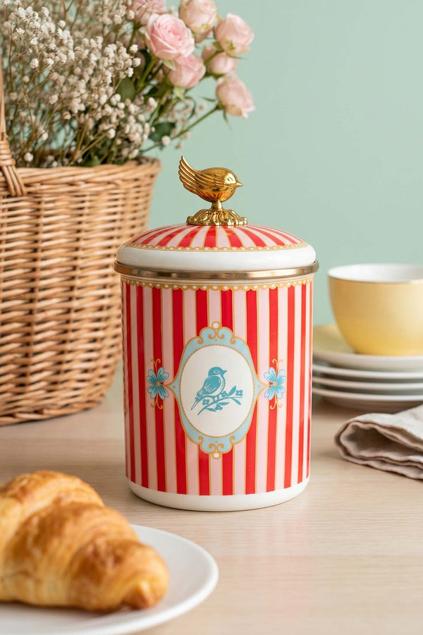 Bellisima Large Enamel Storage Jar