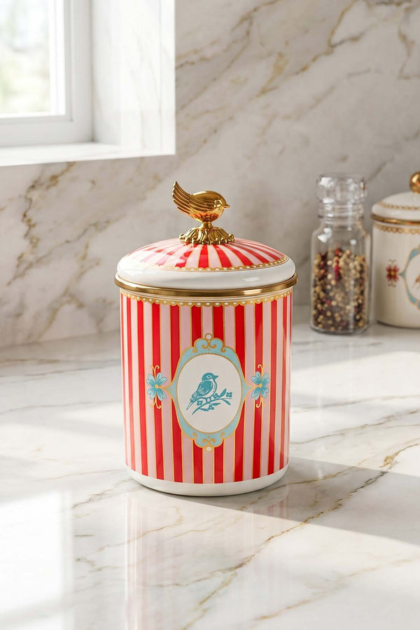 Bellisima Large Enamel Storage Jar