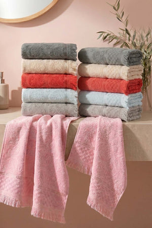 Agora 12-Piece 100% Cotton Towel Set 50x80 cm