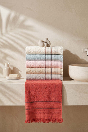 Misya 6-Piece 100% Cotton Towel Set 50x80 cm