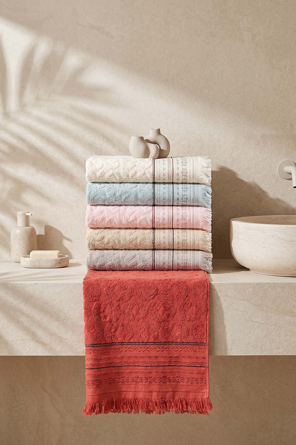 Misya 6-Piece 100% Cotton Towel Set 50x80 cm