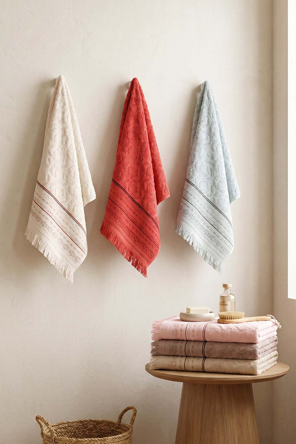 Misya 6-Piece 100% Cotton Towel Set 50x80 cm