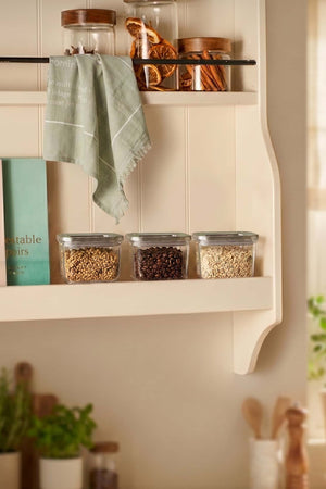 Silver Vacuum Airtight 3-Piece Food Storage Container Set – 500 Ml