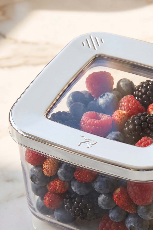Silver Vacuum Airtight 3-Piece Food Storage Container Set – 500 Ml