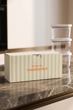 White Vacuum Airtight 3-Piece Food Storage Container Set – 500 Ml