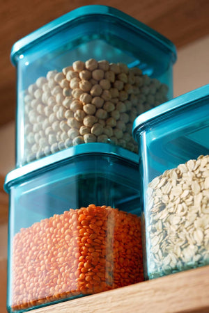 Blue Vacuum Airtight 3-Piece Food Storage Container Set – 700 Ml