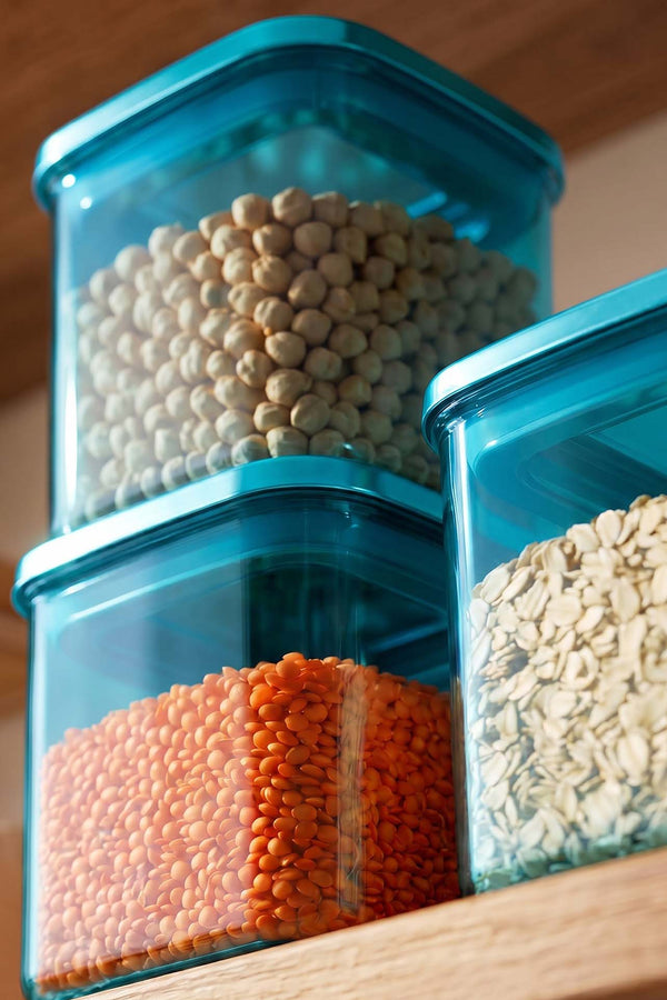 Blue Vacuum Airtight 3-Piece Food Storage Container Set – 700 Ml