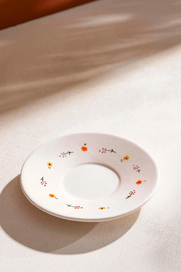 Minimal Flower Amore 4-Piece Teapot & Cup Set