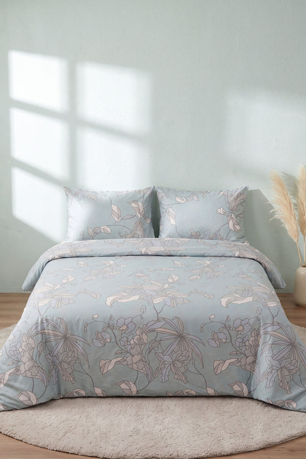 Mint Liora Ranforce Double Duvet Cover Set 4-Piece