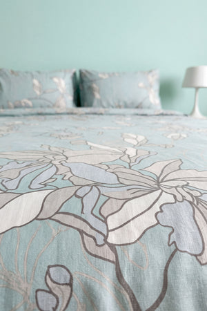 Mint Liora Ranforce Double Duvet Cover Set 4-Piece