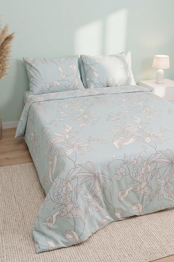Mint Liora Ranforce Double Duvet Cover Set 4-Piece