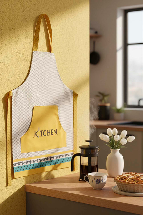 Safran Luxe Liquid-Resistant Kitchen Apron