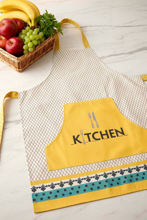 Safran Luxe Liquid-Resistant Kitchen Apron