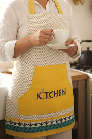 Safran Luxe Liquid-Resistant Kitchen Apron