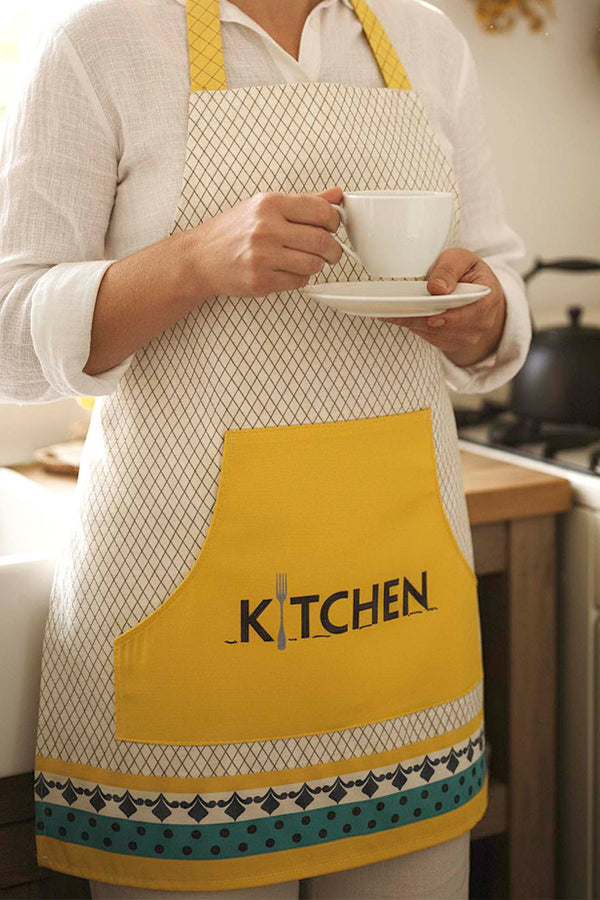 Safran Luxe Liquid-Resistant Kitchen Apron