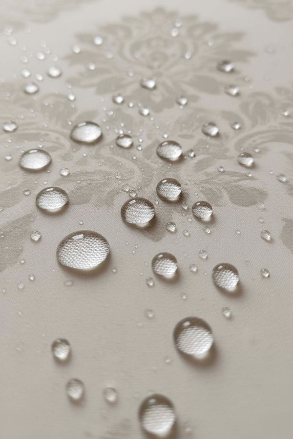 Jumbo Gray Jacquard Tablecloth – Liquid Repellent, Stain Resistant, 100% Polyester, 160x220 cm