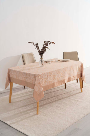 Damascus Cappuccino Tablecloth 160x220 cm