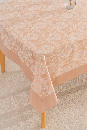 Damascus Cappuccino Tablecloth 160x220 cm