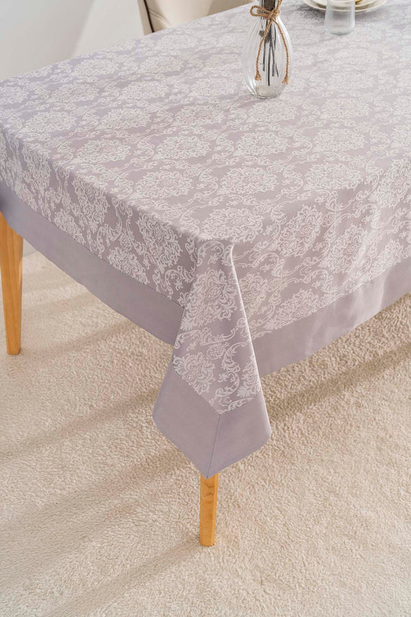 Damascus Grey Tablecloth 160x220 cm