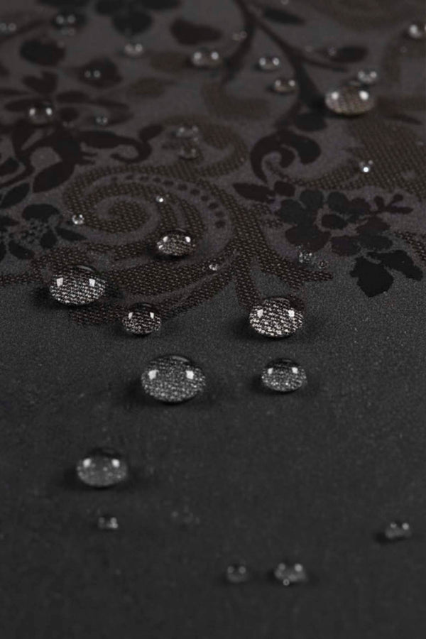 Jumbo Black Jacquard Tablecloth – Liquid Repellent, Stain Resistant, 100% Polyester, 160x220 cm