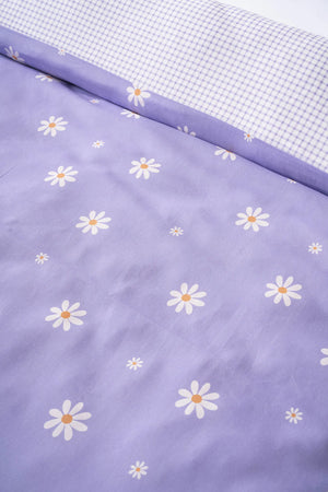 Purple Daisy Outlet Double Duvet Cover Set – Cotton