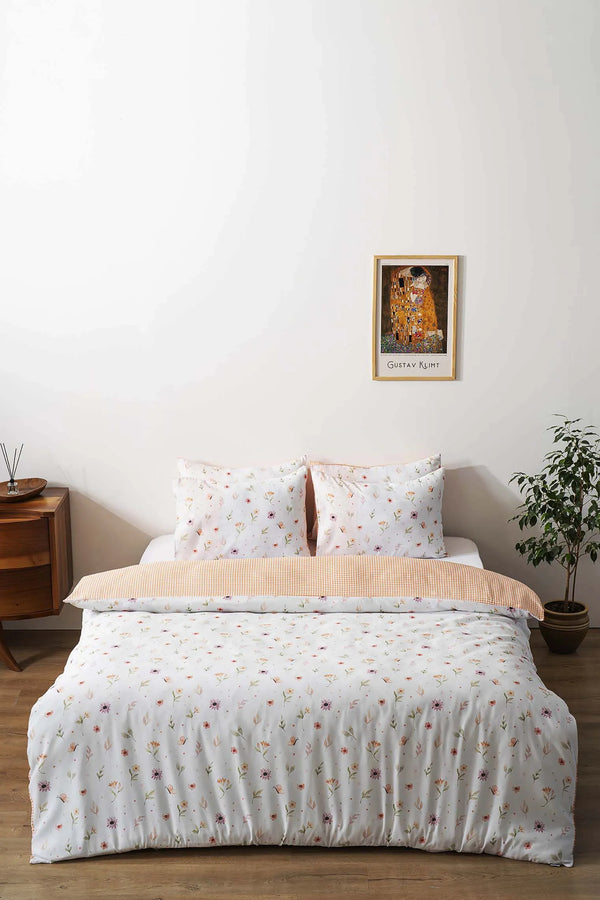 Soft Floral Outlet Double Duvet Cover Set – Cotton
