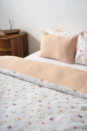 Soft Floral Outlet Double Duvet Cover Set – Cotton