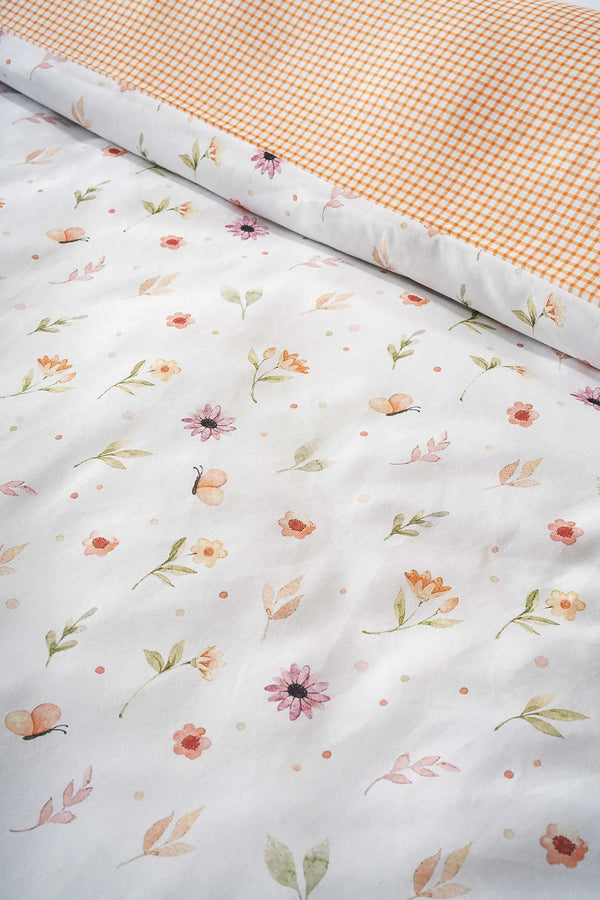 Soft Floral Outlet Double Duvet Cover Set – Cotton