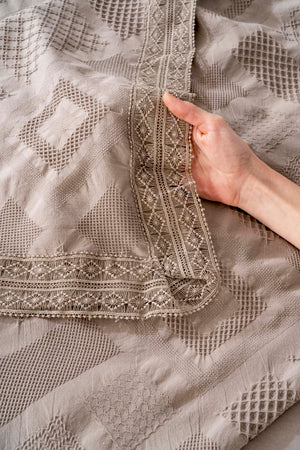 Freya Vizon Lace Double Bed Duvet Cover Set – 7 Piece Bridal Set