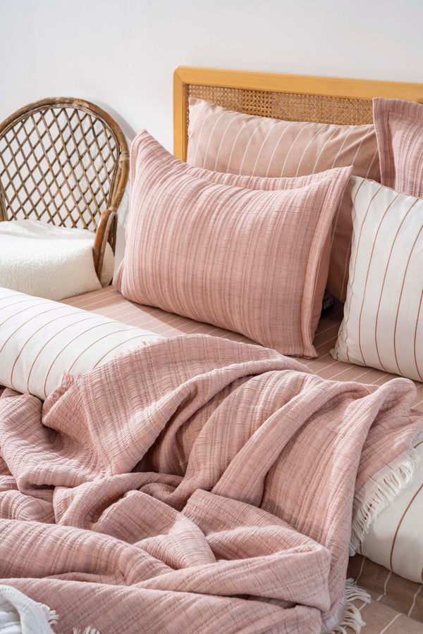 Effect Pudra Double Bedspread with Duvet Cover - 8 Piece Bridal Set