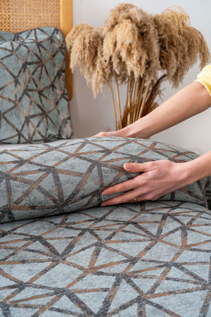 Eliz Green Double Bedspread Set 4 Pieces Sleep & Dowry Set