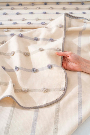 Harmony Cream Double Embroidered Duvet Cover Set - 8 Piece Bridal Set