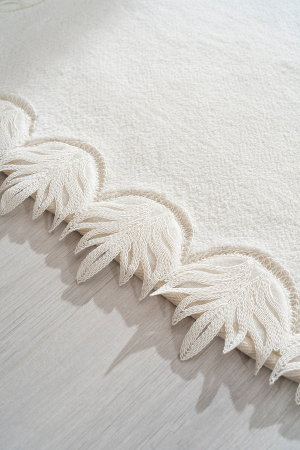 Bella Ecru 2-Piece Washable Bath Mat Set – Soft & Absorbent, 60x100 cm / 50x60 cm