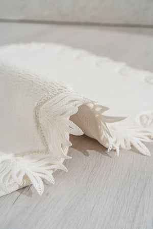 Bella Ecru 2-Piece Washable Bath Mat Set – Soft & Absorbent, 60x100 cm / 50x60 cm