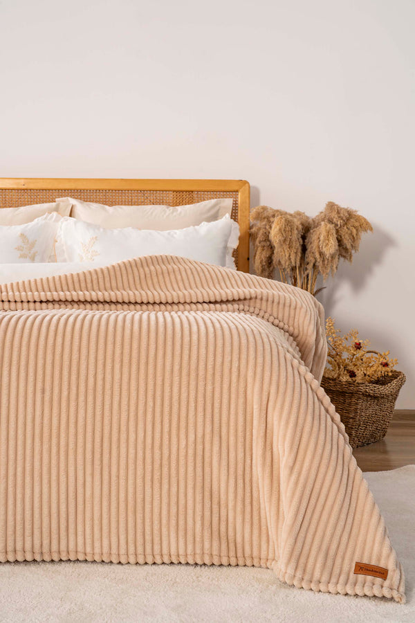 Cappuccino Gloria Wellsoft Double Blanket