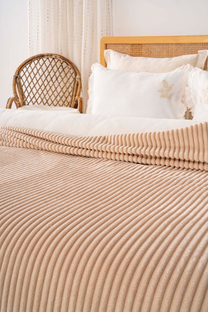 Cappuccino Gloria Wellsoft Double Blanket