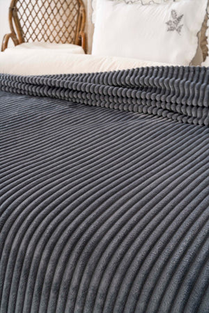 Anthracite Gloria Wellsoft Single Blanket