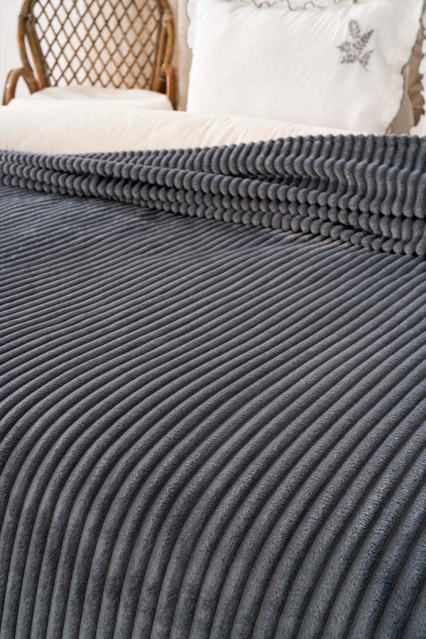 Anthracite Gloria Wellsoft Single Blanket