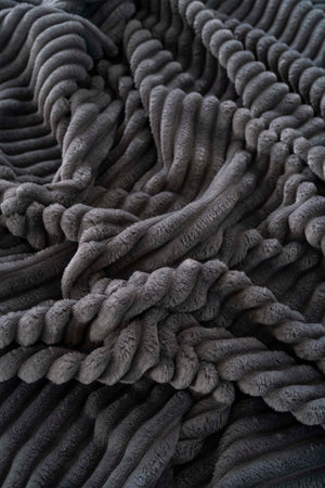 Anthracite Gloria Wellsoft Double Blanket