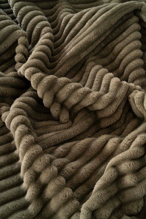Gloria Khaki Wellsoft Double Blanket