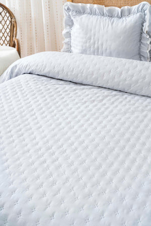 Hola Gray Double Bedspread Set 3 Pieces Sleep & Dowry Set