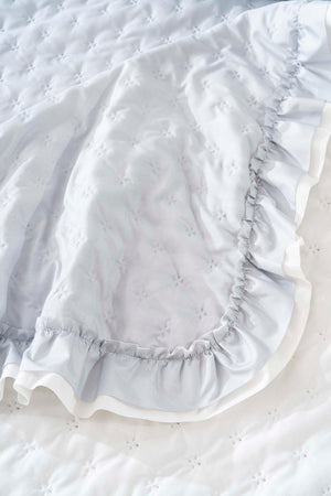 Hola Gray Double Bedspread Set 3 Pieces Sleep & Dowry Set