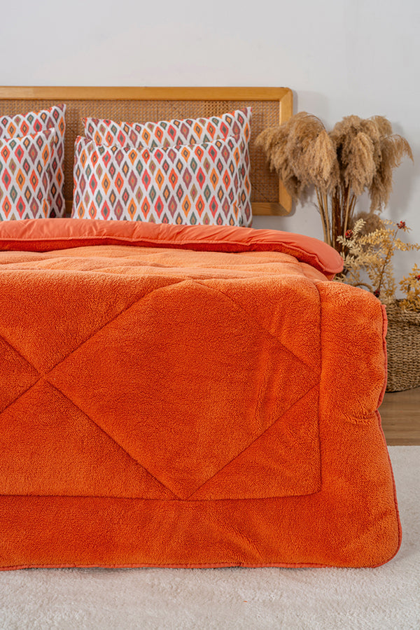 Terracotta Loura Single-Sided Double-Sided Luxury Wellsoft Quilt 155x215 cm