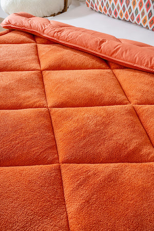 Terracotta Loura Single-Sided Double-Sided Luxury Wellsoft Quilt 155x215 cm