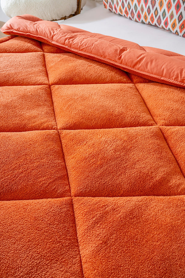 Terracotta Loura Single-Sided Double-Sided Luxury Wellsoft Quilt 155x215 cm