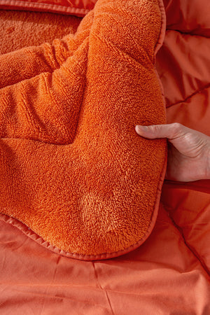 Terracotta Loura Single-Sided Double-Sided Luxury Wellsoft Quilt 155x215 cm